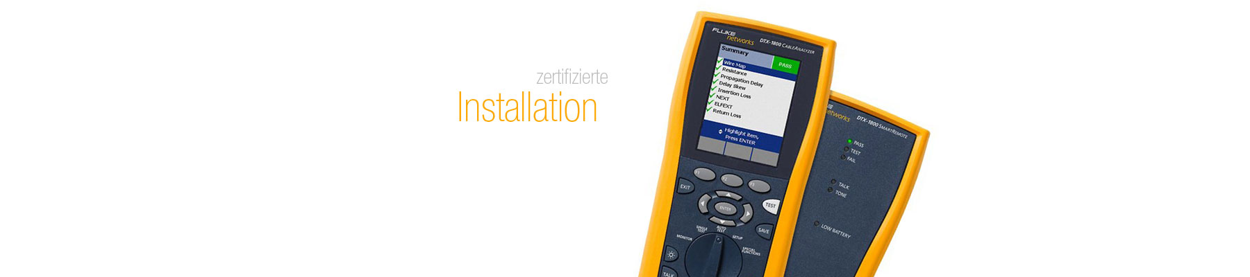 Zertifizierte Installationen mit Messprotokoll